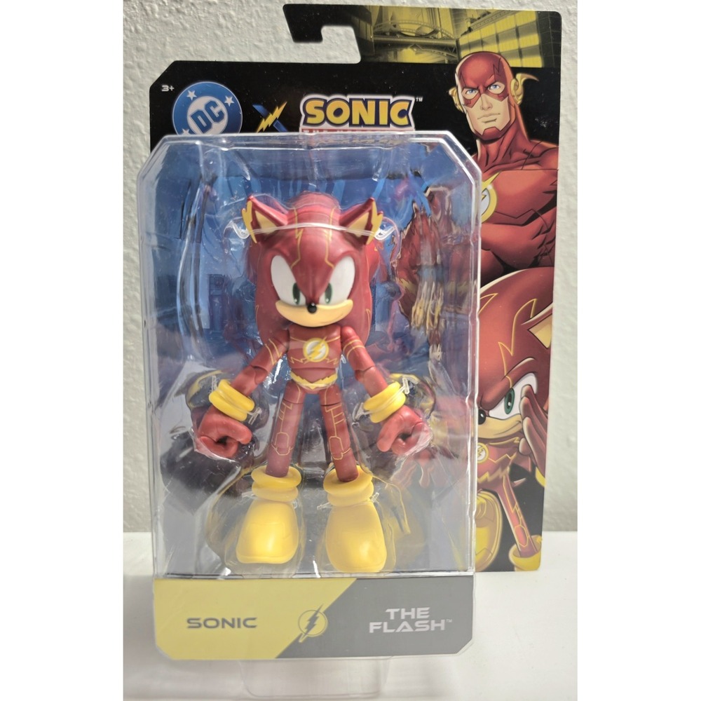 DC X Sonic The Hedgehog - 5 inches Sonic as The Flash Action Figure